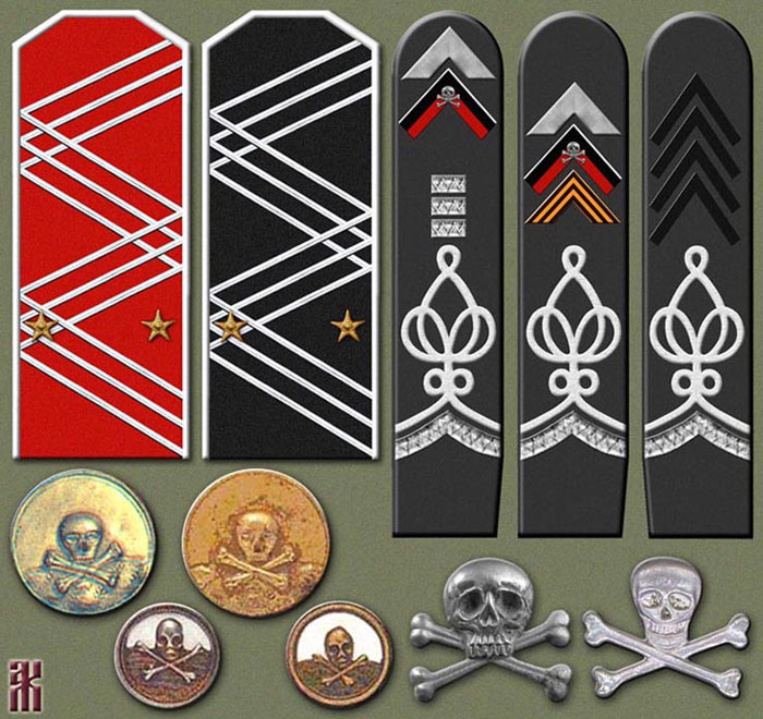 Insignia of Annenkov's units RCW