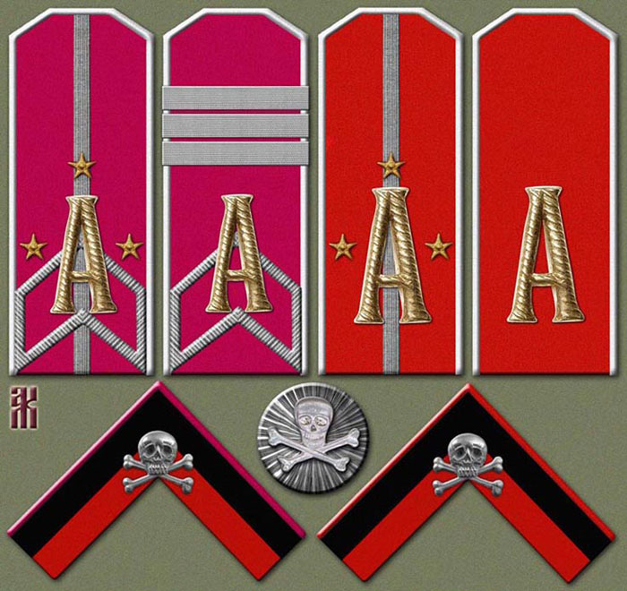Insignia of Annenkov's Life-Ataman (Escort) Regiment