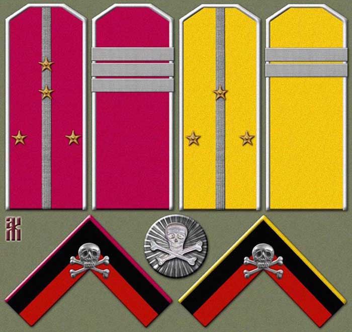 Insgnia of Annenkov's 1st Partisan Rifle Regiment and 1st Jaeger Regiment