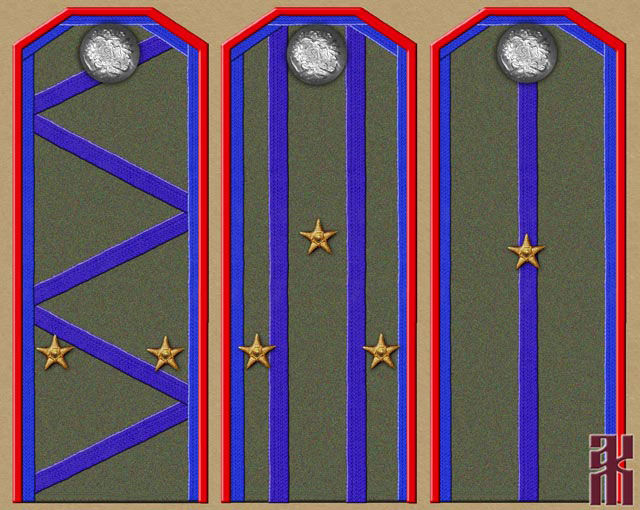 Shoulder-boards of Cossacks in the Far East of Russia 1920