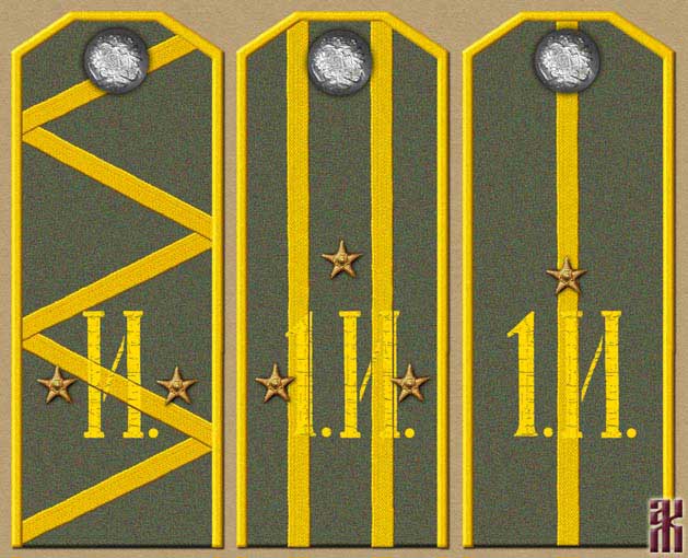 Shoulder-boards of Cossacks in the Far East of Russia 1920