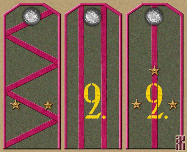 Shoulder-boards of Cossacks in the Far East of Russia 1920