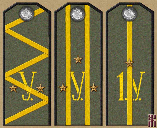 Shoulder-boards of Cossacks in the Far East of Russia 1920