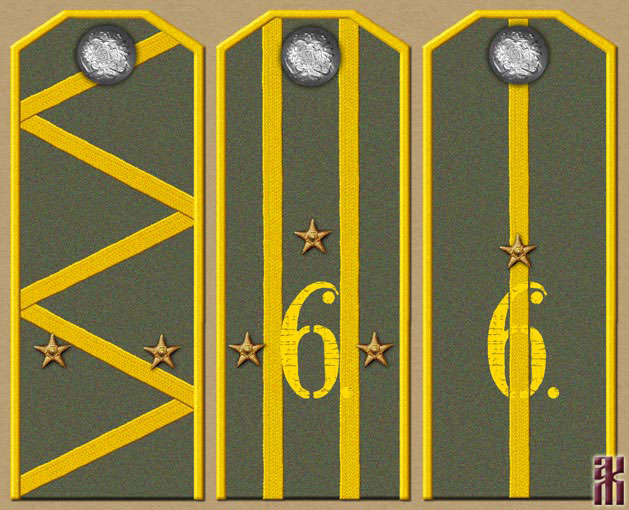 Shoulder-boards of Cossacks in the Far East of Russia 1920