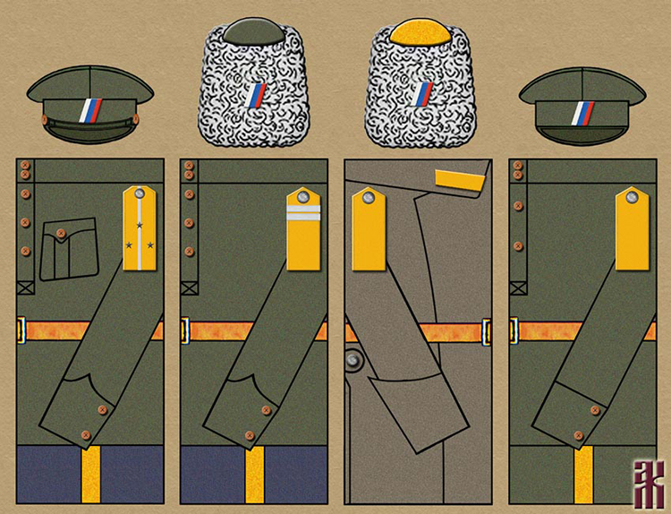 Uniforms of the Mountain Horse Partisan Detachment
