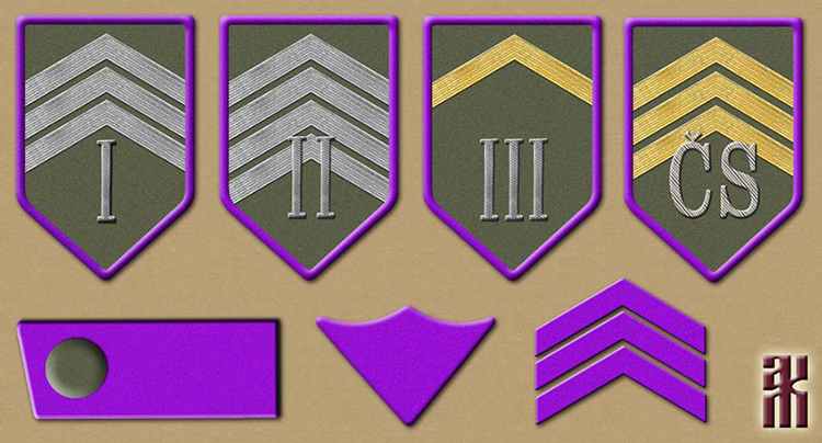 Uniforms of the Czecho-Slovak Legion Military Police and Courts