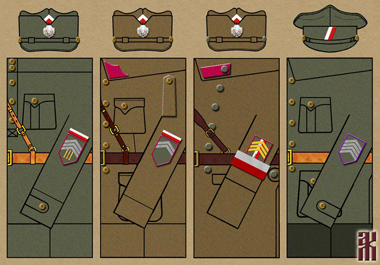 Uniforms of the Czecho-Slovak Legion Military Police and Courts