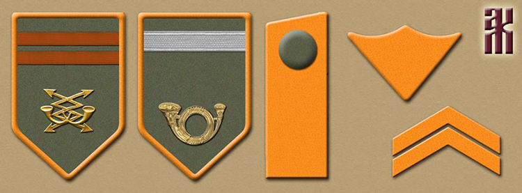 insignia of military field post in the Czech Legion in the Russian Civil War