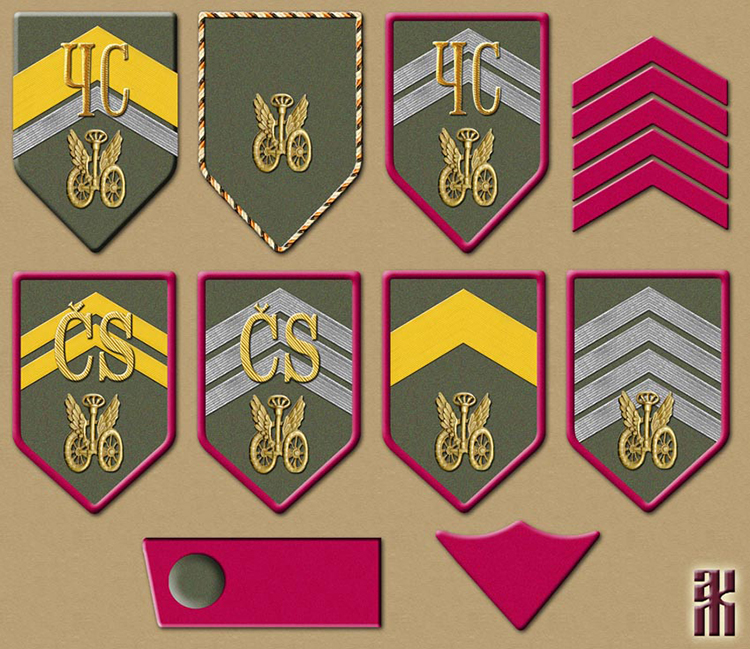 Insignia of the Independent Motorised Company of the Czechoslovak Corps HQ