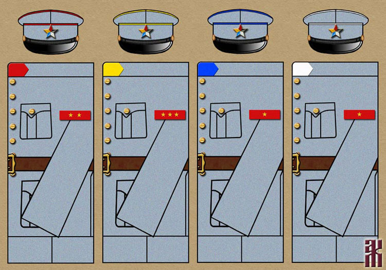 Uniforms of the Russian Group of Marshal Zhang Zongchang's Army
