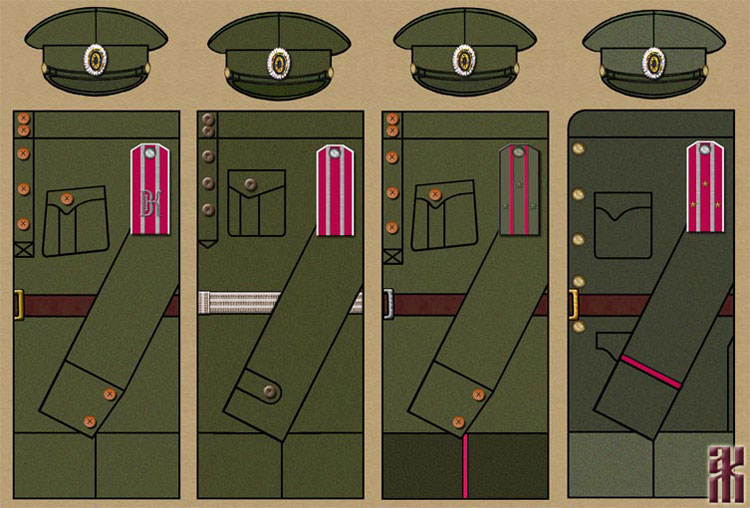 Uniforms of the 1st Volga General Kappel' Rifle Regiment 1920