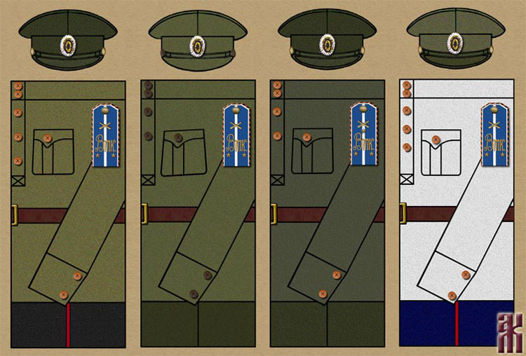 Uniforms of the Votkinsk artillery 1920