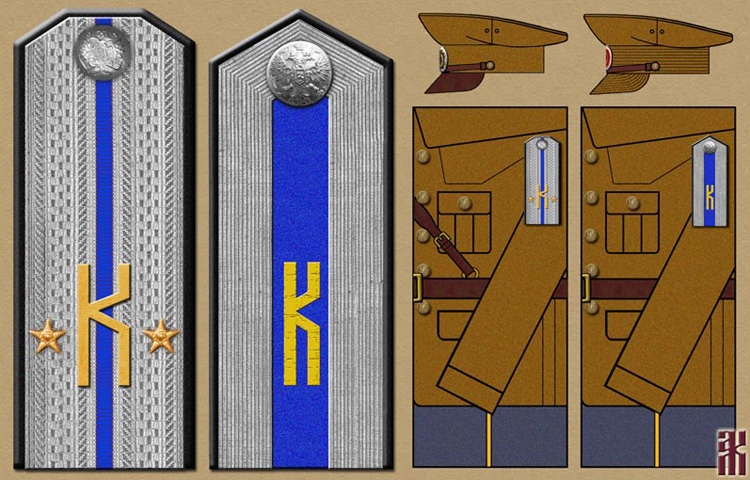 uniforms of the Kornilov Military School in Vladivostok