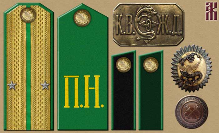 uniforms of Chinese Eastern Railroad police