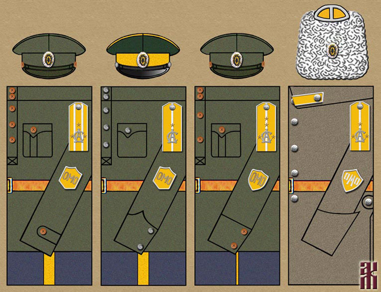 Uniforms of the cavalry of the Special Manchurian Detachment