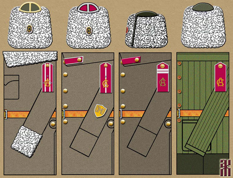 Uniforms of the rifle units of the Special Manchurian Detachment