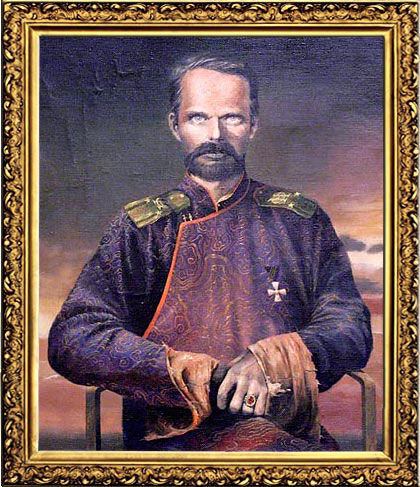 Modern portrait of Lieutenant General Baron R.F. von Ungern-Shternberg