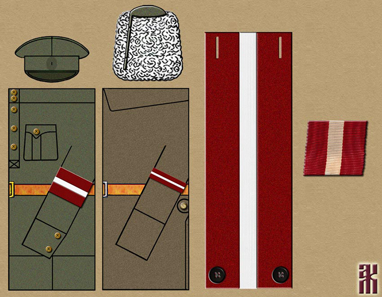 Uniforms of White Latvian Armed Forces in the East of Russia, 1918-1920