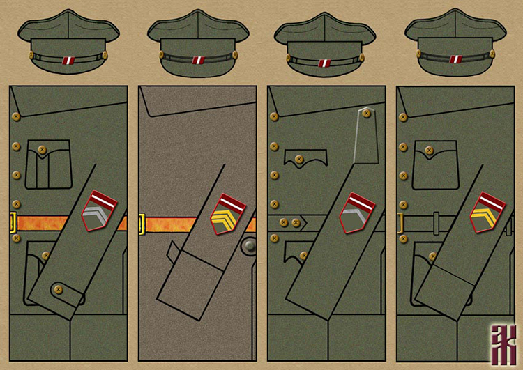 Uniforms of White Latvian Armed Forces in the East of Russia, 1918-1920