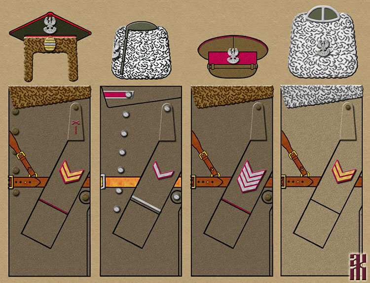 Uniforms of the 5th Polish Siberian Rifle Division, 1918-1920