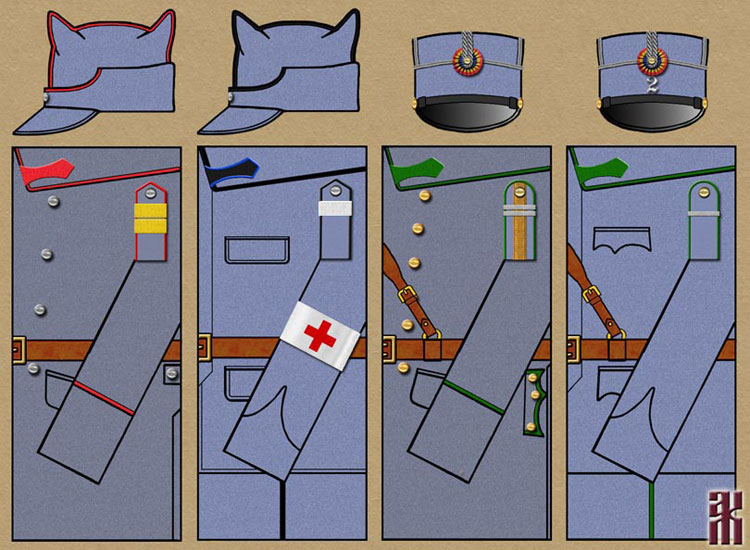 Uniforms of the Romanian Legion of Transylvanian and Bukovinian Riflemen in the Russian Civil War