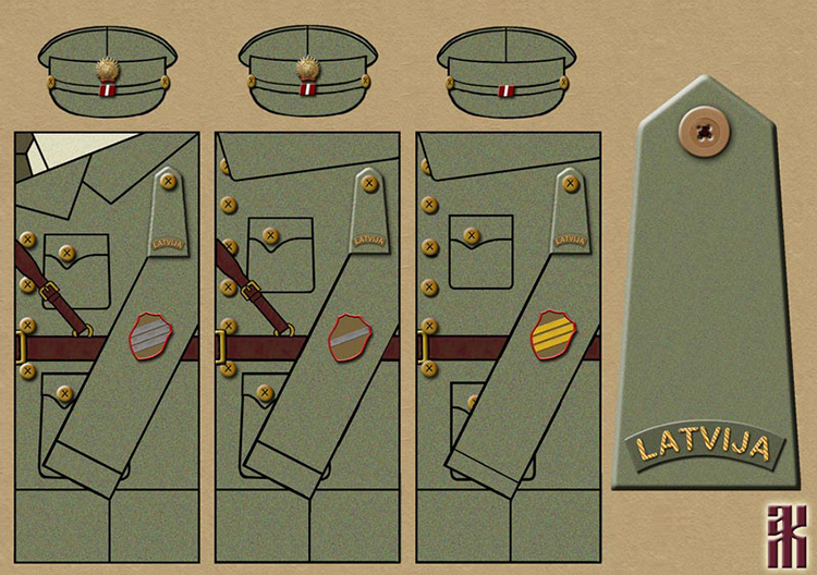Uniforms of White Latvian Armed Forces in the East of Russia, 1918-1920