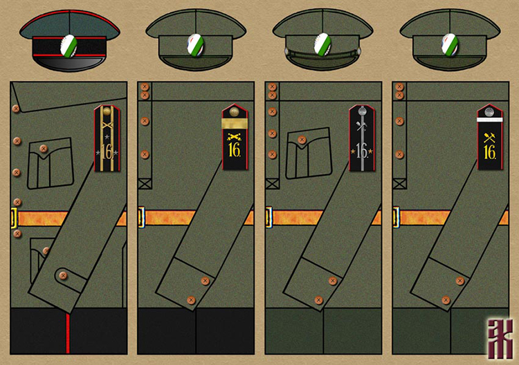 Uniforms of the 16th Siberian Rifle Division in the Russian Civil War
