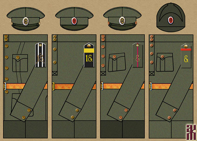 Uniforms of the 2nd Siberian Assault Brigade in the Russian Civil War