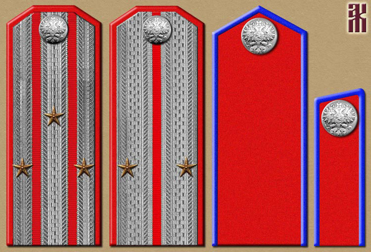 Shoulder-boards of the Simbirsk Lancer Regiment in the Russian Civil War