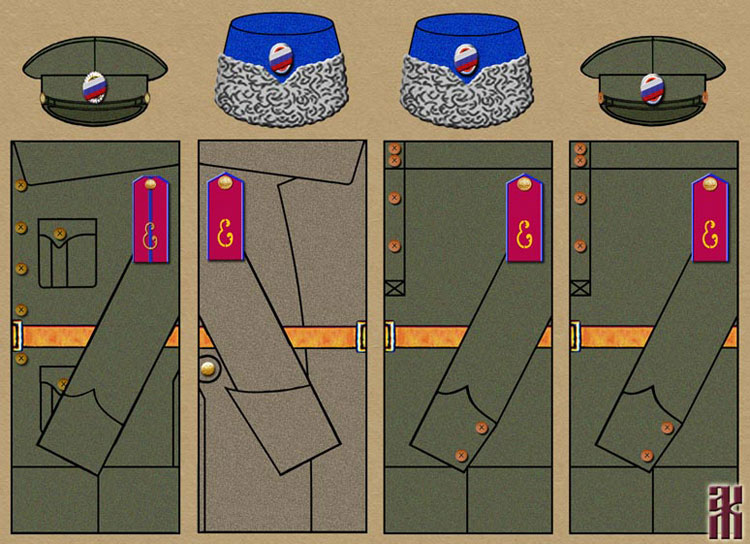 Uniforms of the Ekaterinburg Lancer Regiment in the Russian Civil War