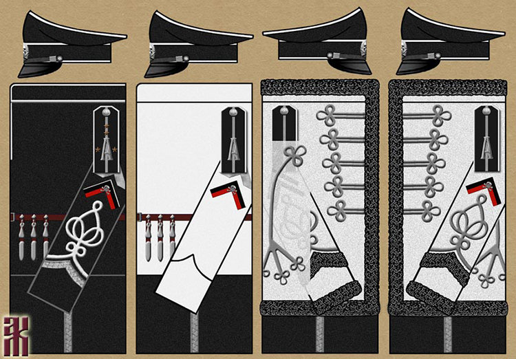 Uniforms of Annenkov's Black Hussars Regiment in the Russian Civil War
