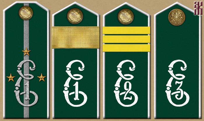Shoulder-boards of the Model Jaeger Division