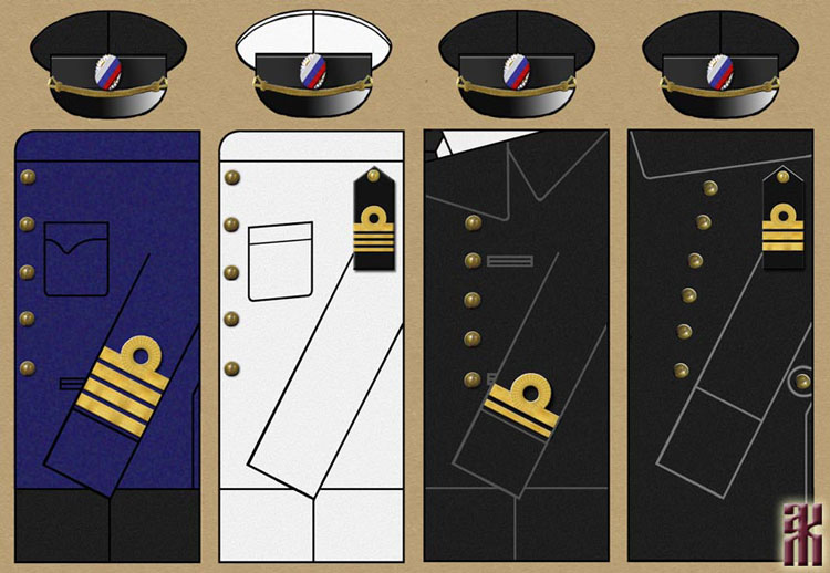 Uniforms of the White Siberian Flotilla in the Russian Civil War