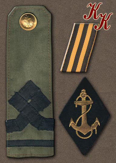 Rank insignia of the Komuch Volga Battle Flotilla