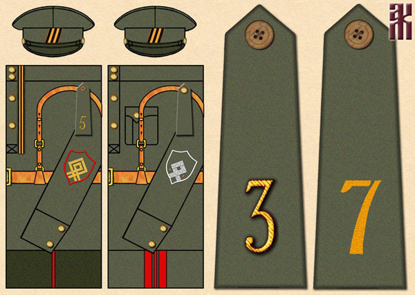 uniforms for komuch in the Russian Civil War