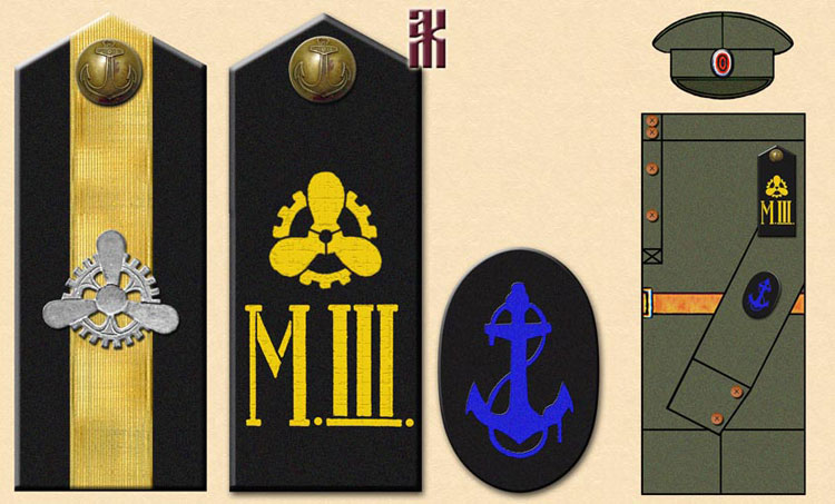 Uniforms of the Machine and Motor School of the White Siberian government