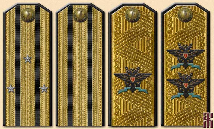 Shoulder-boards of White Siberian naval forces