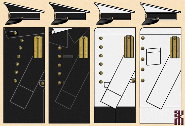 uniforms of White Siberian naval forces in the Russian Civil War