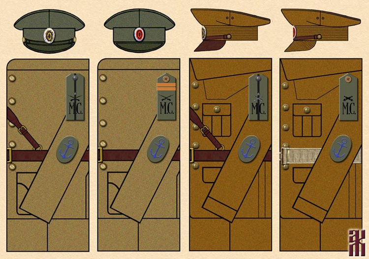 Uniforms of the Independent Brigade of Naval Rifles in the Russian Civil War