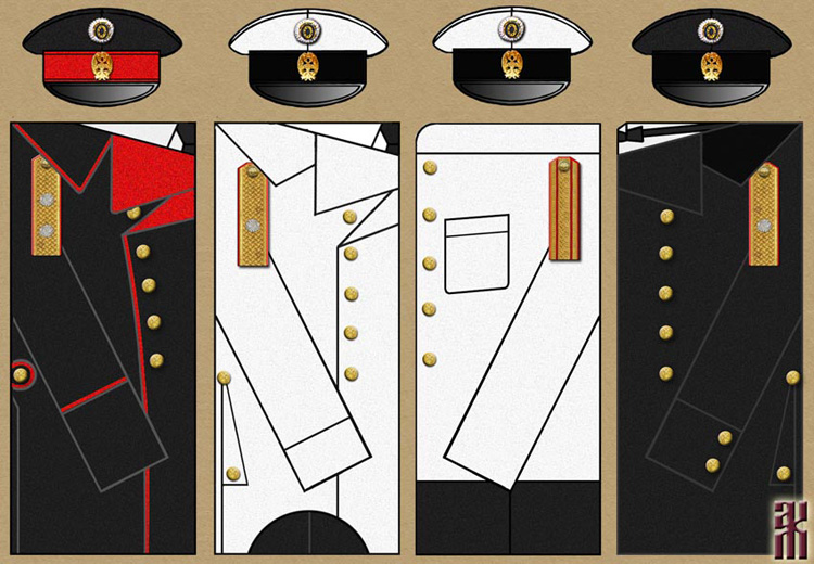 Uniforms of provincial administration officials in the Russian Civil War