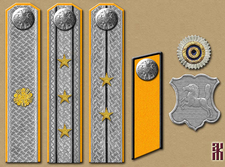 Proposed insignia of the Omsk police 1919