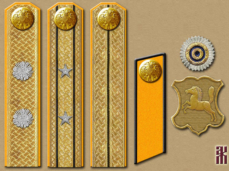 Proposed insignia of the Omsk police 1919