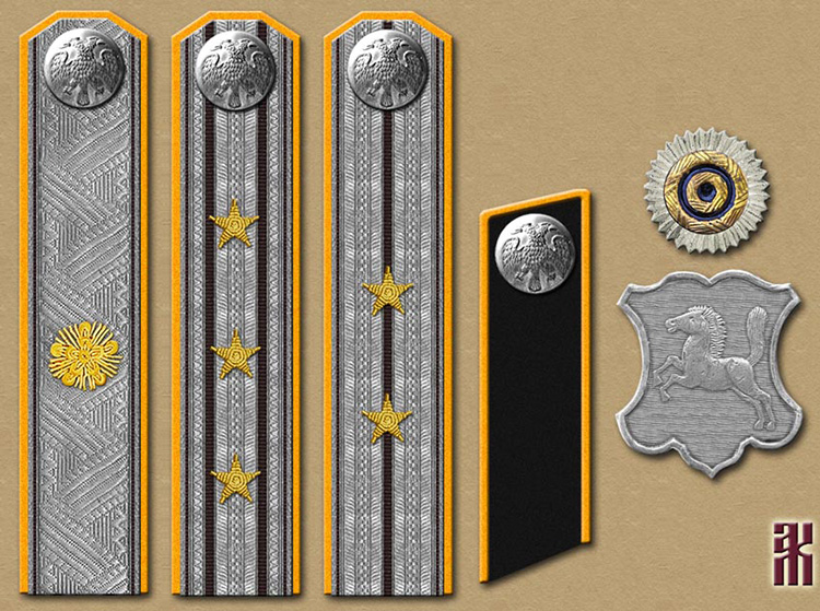 proposed insignia of Omsk city policemen 1918-1919