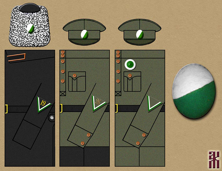 Uniforms of the Petropavlovsk Police in the Russian Civil War