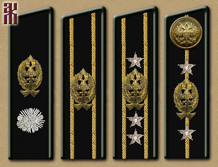 Shoulder-boards of the Ministry of Internal Affairs in the Russian Civil War