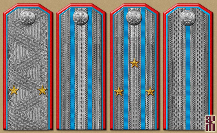 Shoulder-boards of the Independent Gendarme Corps in the Russian Civil War
