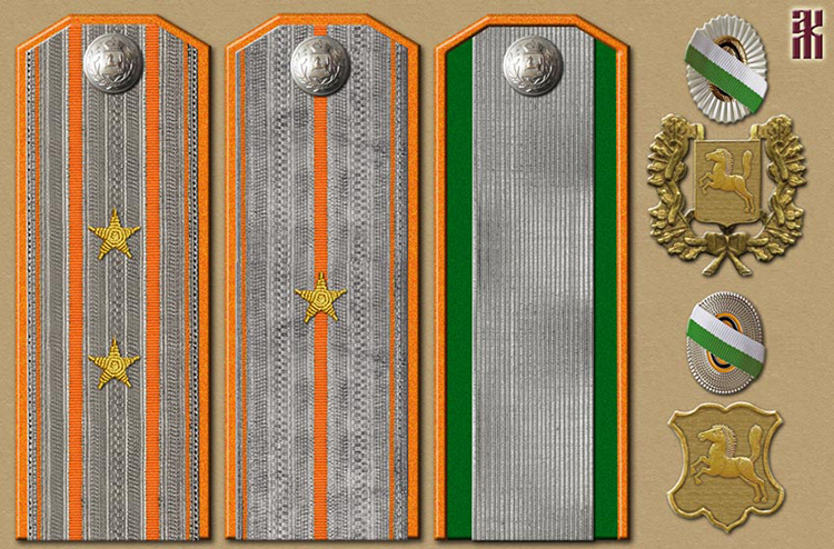 Tomsk, Enisei and Irkutsk provinces Police uniforms 1919