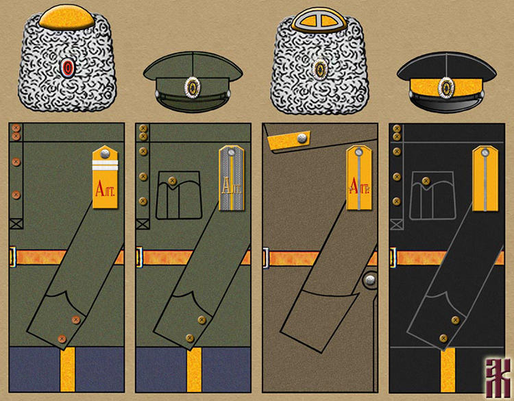 Uniforms of Kaigorodov's Combined Russian-Inorodnyy Detachment if the Altai Mountain Region