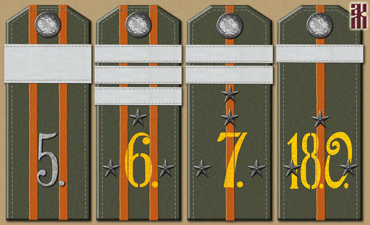 shoulder-boards of NCOs of the Orenburg Corps 1921