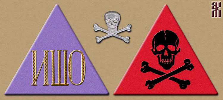 Sleeve chevrons of the escort of the Commander-in-Chief of the Prikama People's Army